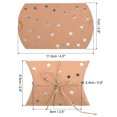 thumbnail image 2 of Unique Bargains Pillow Boxes, 100Pcs Wedding Gift Boxes with Rope 4.5 x 2.8 Inch Yellow, 2 of 5