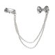 thumbnail image 4 of Broche de cadena de la borla Yuyangstore Crystal Bowknot Double Bow Hombres Mujeres, 4 of 8
