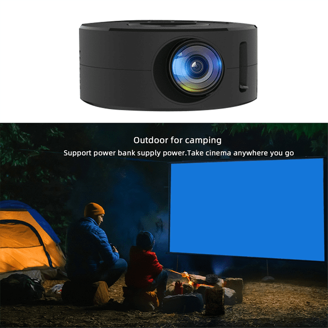 YT200 Smart Projector Android LED 1080P HD Projetor, Ideal for Home Cinema and Outdoor Entertainment,White
