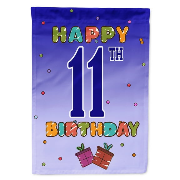 Happy 11th Birthday Garden Flag