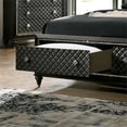 thumbnail image 5 of Bowery Hill Contemporary Wood Cal King Bed with LED Light in Gray, 5 of 6
