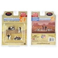 thumbnail image 3 of Moto Mania 4 "4 piece Set (2 Figurines Motorcycles) 1/64 AMERICAN DIORAMA 76504, 3 of 3