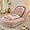 Pink, variant on Floor Chair with Back Support, Folding Sofa Chair with 5 Adjustable Position, Plush Floor Gaming Chair, Meditation Chair for Lazy Boys, Human Dog Bed for Living Room, Bedroom, Lounge, Pink