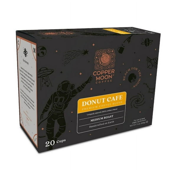 Copper Moon Donut Cafe K-Cup Coffee Pods, Medium Roast, 20 Ct