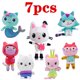thumbnail image 1 of Casa de muñecas Gabby Arco Iris Latino 7 Piezas Sirena Gato Casa de Mantequilla Mercat Kawaii, 1 of 5