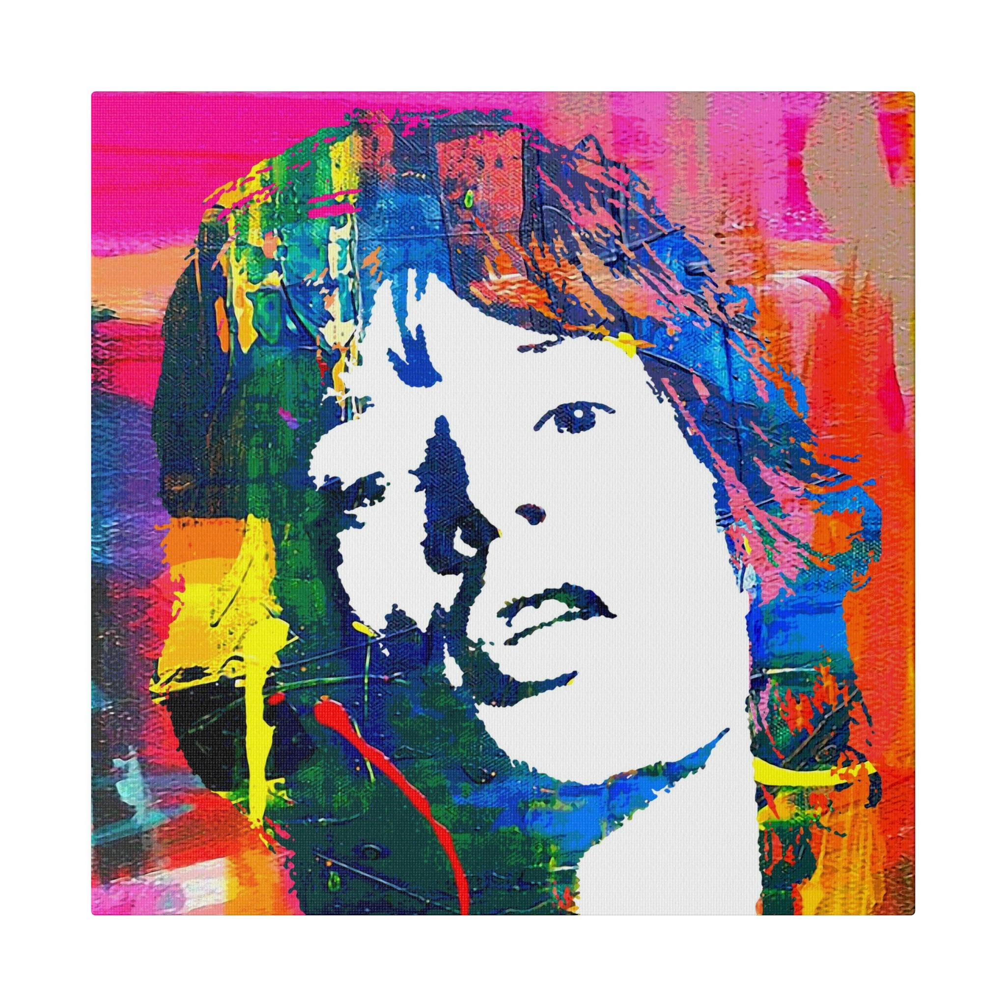 Mick Jagger Rolling Stones Canvas Wall Art Pop Art by Stephen