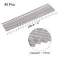 thumbnail image 2 of Uxcell PLA Filament Refills for 3D Printing Pen 10inch Length 40pcs Light Grey, 2 of 5
