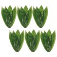 thumbnail image 1 of SHINYPASING 50Pcs Bamboo Leaves For Sushi Vivid Shape Dark Green Food Display, 1 of 8