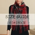 thumbnail image 3 of Yuanlong Winter Scarves Oversized Classic Plaid Knitted Tassel Shawls Wraps Ourdoor Versatile neckwear Ladies Soft Scarf, 3 of 4
