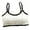 White, variant on Girls Breathable Ribbed Bralette Contrast Adjustable Straps Sports Crop Top for School 12-18Y