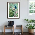 thumbnail image 3 of Art.com Pretty Peacock II Art Print by Julia Purinton, Brown Frame Wall Art, 32" x 44", 3 of 5