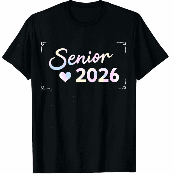 Class Of 2026 Senior 2026 Back To School Graduation 2026 Graphic Tee T-Shirt for Men Women