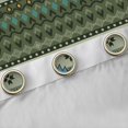 thumbnail image 5 of Feelyou Retro Hippie Aztec Black Out Curtains for Men, Green Stripe Triangle Curtains Pack of 2 (42x63 Each), Mandala Bohemian Cowgirl Bedroom Curtains, Curtains and Drapes Room Decor, 5 of 7