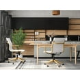thumbnail image 5 of LUXMOD Mid Back Home Office Desk Chair Task Chair with Armrest Swivel Chair in Durable Vegan Leather Ergonomic Desk Chair for Extra Back and Lumbar Support Conference Room Chair, 5 of 9
