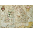 thumbnail image 2 of Nowell, Laurence 32x23 Gold Ornate Wood Framed with Double Matting Museum Art Print Titled - A General Description of England and Ireland, 2 of 4