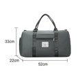 thumbnail image 3 of Bolsa De Ejercicios Bolsas de nailon para separación en seco y húmedo Mochila deportiva de viaje de gran capacidad gris Ndcxsfigh Para Estrenar, 3 of 3