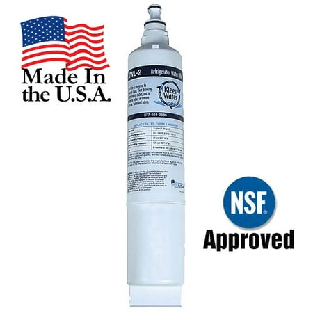 Refrigerator Filter Replacement Cartridge - KleenWater KWL-2 Replacement Refrigerator Water Filter Cartridge