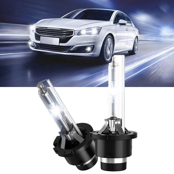 Waywe D4S HID Bulbs -35w low beam headlight bulbs Replacement for 12v cars,6000k cool white-2pcs