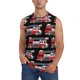 thumbnail image 1 of Fotbe Fire and Rescue Truck Men's Camiseta sin Mangas Estampada para Hombres, Playera Casual para Gimnasio, Entrenamiento, Playa-Large, 1 of 7