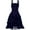 Dark Blue, variant on Kiplyki Gothic Dress for Women Suspenders Corset Sleeveless Solid formal