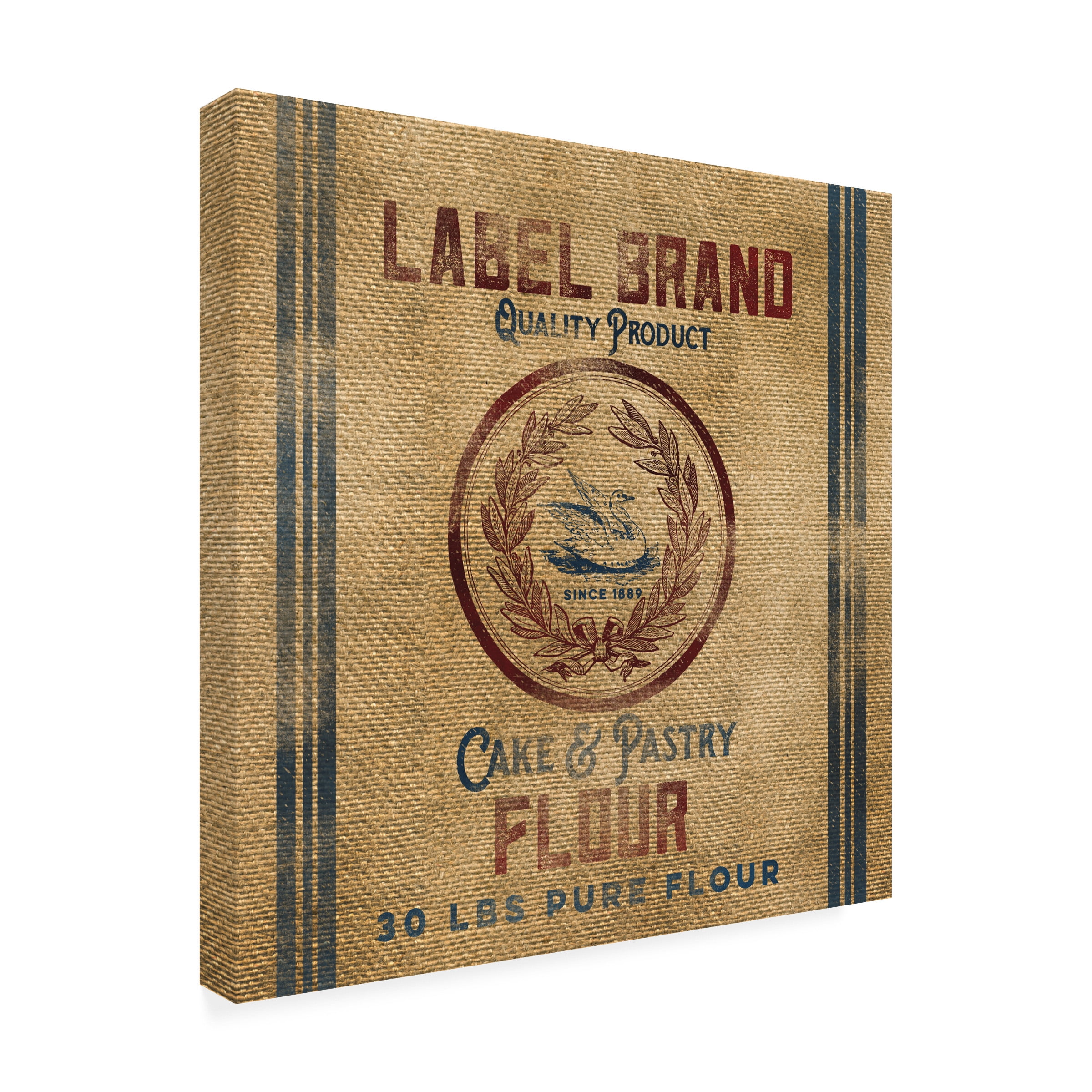 Trademark Fine Art 'Cake Flour Burlap Bag' Canvas Art by Marcee Duggar