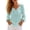 Blue, variant on Women's Long Sleeve Notch Neck Blouse Relaxed Fit Casual Tunic Top with Front Pocket Lightweight Comfy Shirt for Fall Spring Vacation Wear