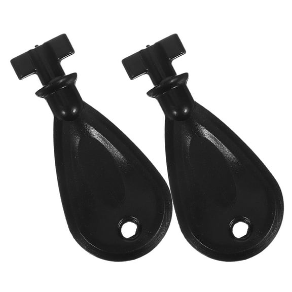 QIFULL 2Pcs Replacement Paper Towel Key Black Simple Unlock Tissue Dispenser for Commercial Use