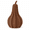 Rose Gold, variant on Kuokaa Woven-Look Resin Gourd Pumpkin Decoration, Warm Brown Rustic Fall Tabletop Accent for Shelf Mantel Entryway (Slender Curved)