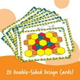 thumbnail image 3 of Learning Resources Pattern Block Activity Set, 20 Double-Sided Cards, Ages 4+, 3 of 6
