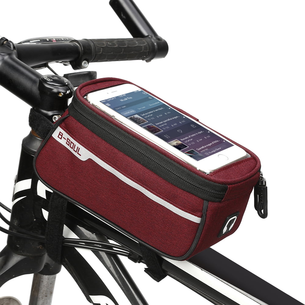 Touch Screen Bicycle Bags Cycling Mountain Bike Frame Front Tube Storage Bag 5.0 