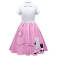 thumbnail image 6 of JFOPQVSM Kids Poodle Skirt for Girls 1950s Dress Costume for Dance Cosplay Career Day, 6 of 6
