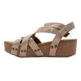 thumbnail image 3 of Volatile Womens Sandcastle Metallic Wedge  Casual Shoes, 3 of 5
