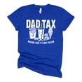 thumbnail image 4 of Dad Tax Shirt for Men Funny Dad Joke Making Sure It's Not Poison Food Graphic T-Shirt Vintage Royal Shirt Adult Medium, 4 of 5