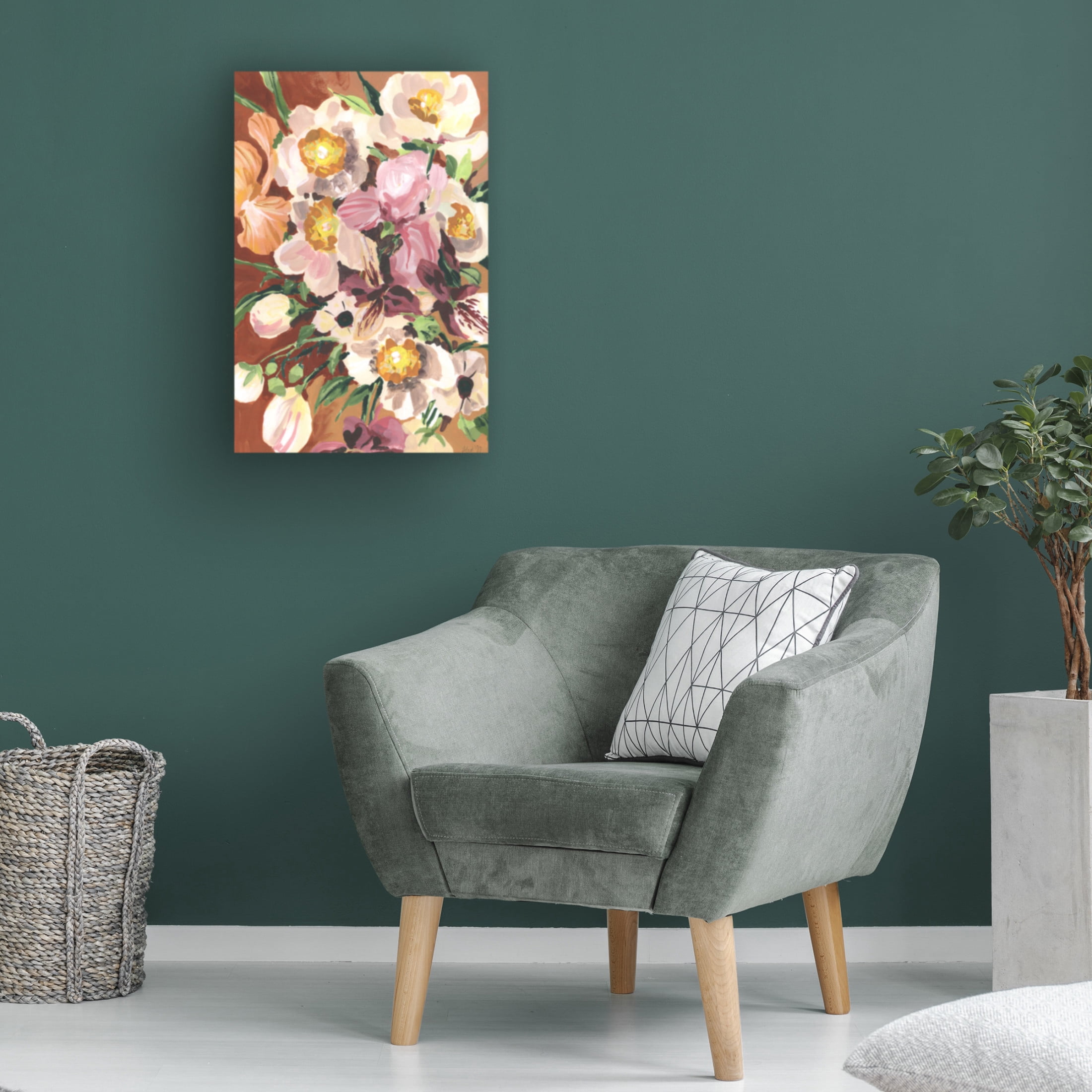Trademark Fine Art Ania Zwara Brown Orchids Canvas Wall Art