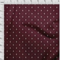 thumbnail image 3 of oneOone Viscose Chiffon Maroon Fabric Small Motif Ikat Craft Projects Decor Fabric Printed By The Yard 42 Inch Wide, 3 of 4