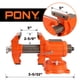 thumbnail image 3 of Tornillo de banco PONY de alta resistencia con mordaza de 5 pulgadas con base giratoria de 360°, 3 of 9