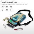 thumbnail image 7 of HELLHERO Travel Crossbody Purse Jellyfish Pattern Stylish Polyester with Zipper Closed Adults 4.33"x1.97"x7.09" Outdoor Travel, 7 of 7