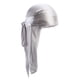 thumbnail image 2 of Gorro De Bufanda De Quimio Sedoso Suave Brillante Gorro Turbante Musulmán Durag Headwrap Negro SM SunniMix Velos de seda Durag Cap, 2 of 8