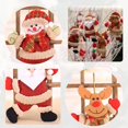 thumbnail image 4 of 4 Pcs Christmas Ornaments Set Cute Fashion Fabric Plush Doll Hanging Pendant Christmas Decorations for Tree Walls Windows Doors Home Party Garden Decor Gift (Santa Snowman Elk Bear), 4 of 7