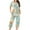 Multicolor, variant on Wancir Womens Pajamas Set Short Sleeve Sleepwear Tops with Long Pants Pjs Set Print Nightwear