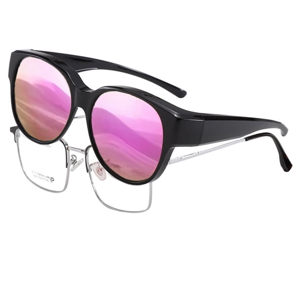 Fit Over Glasses Sunglasses for Women Men, Oversized Cat Eye Sunglasses Polarized 100% UV400 Protection