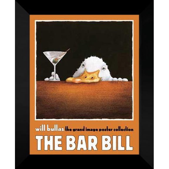 Will Bullas FRAMED Art Print 20x24 "Bar Bill"