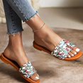 thumbnail image 4 of Sandalias Mujer Casual Tacón plano Vintage Flores Zapatillas Interior Exterior Verano Mar Playa Zapatos Wmkox8yii ytu4054, 4 of 5
