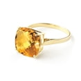thumbnail image 2 of Galaxy Gold 3.6 CTW 14k Solid Gold Ring Checkerboard Cut Natural Citrine - Size 7.50, 2 of 2