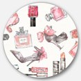 thumbnail image 1 of Designart 'Glam Chic Accents Pattern I' Art Mural en Métal Cercle - Disque de 36, 1 of 5
