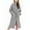 Gray, variant on Girls Fleece Robe with Pockets Bear Ear Hooded Flannel Bathrobe Kids Belted Soft Plush Fuzzy Pajamas Sleepwear (11 Years, Black)