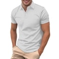 thumbnail image 3 of Waffle Polo Shirts for Men Summer Casual Fashion Short Sleeve Collared Business Casual Work Tshirts Golf Shirt, 3 of 9