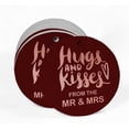 thumbnail image 2 of Inkdotpot Real Rose Gold Foil Hugs & Kisses From The Wedding Tags Favor Hang Paper Tags 50 Pieces, 2 of 6