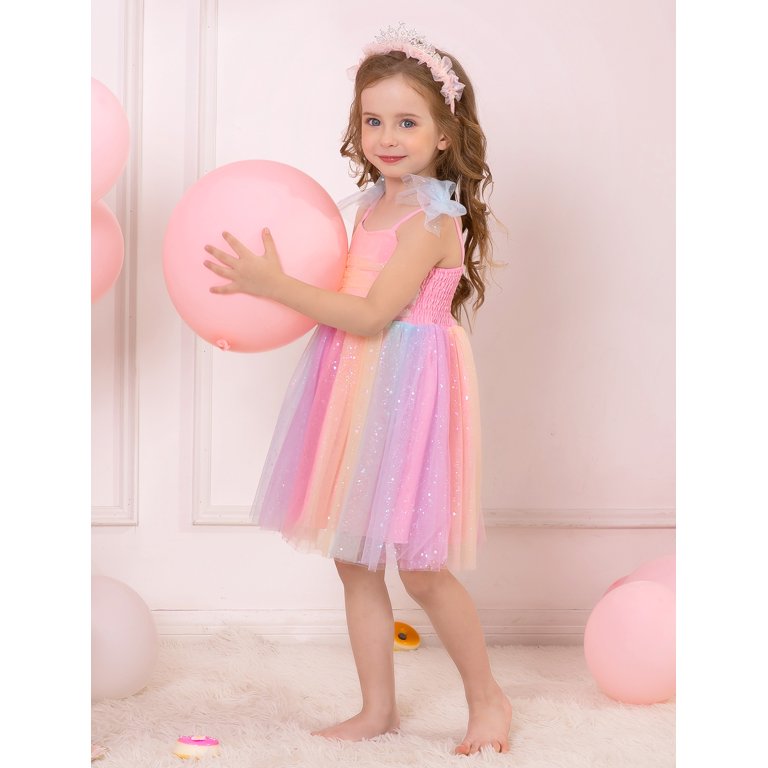 birthday rainbow tulle dress It's My Birthday Sequin T-Shirt Party Dress Pink / One size
