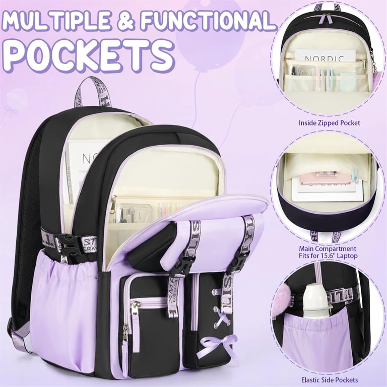 3PCS Backpack Set, Waterproof Backpack with Lunch Box  display picture 1